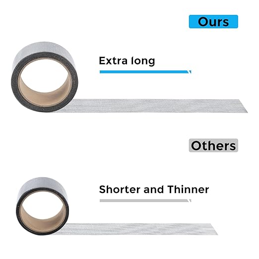 Grey Window Screen Repair Tape, 2IN X 30FT Screen Repair Kit - Image 6
