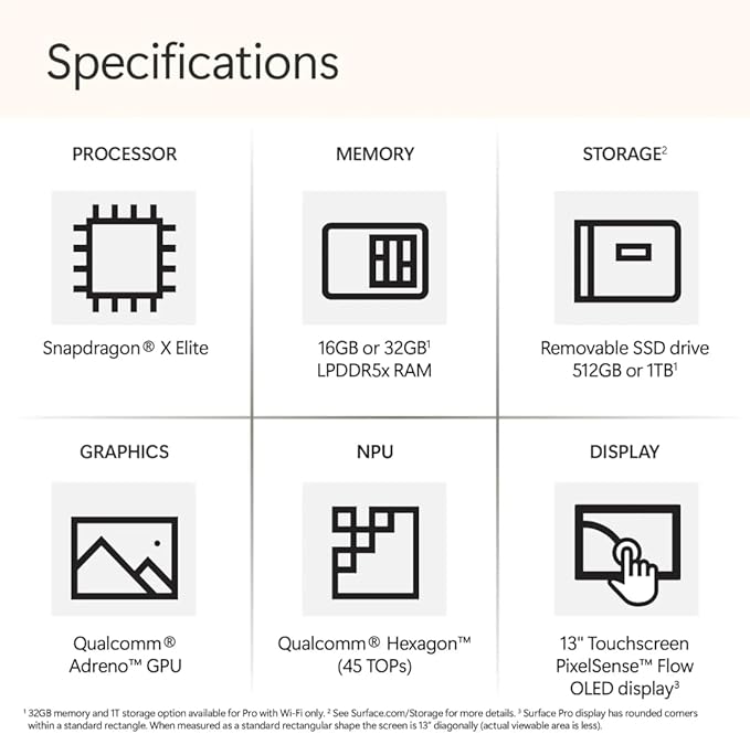 Microsoft Surface Pro 11 Copilot+ PC w/ 11-in-1 Hub, 13” OLED 4K, Touchscreen - Image 3