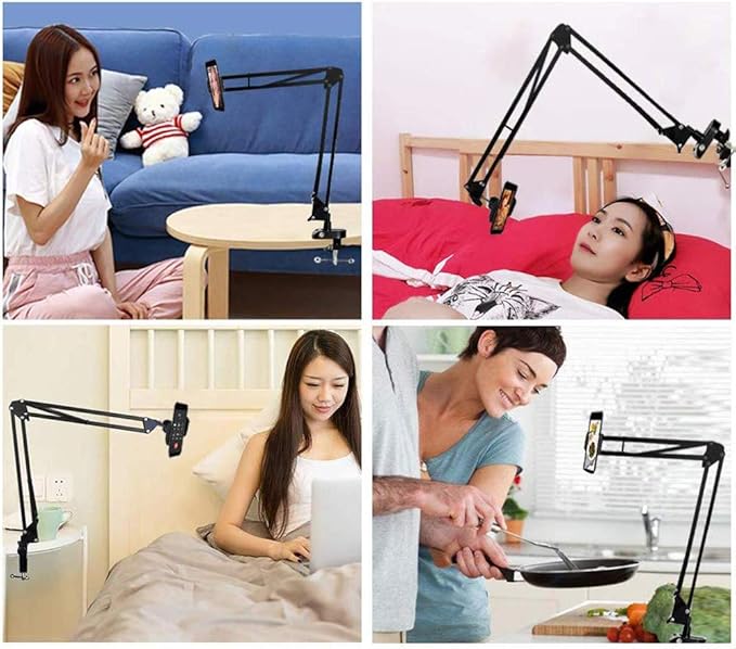 Overhead Tripod Mount for Camera Webcam Ring Light, Flexible Over Head Arm for - Image 6