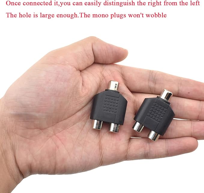 Hahiyo 3 RCA F-2x3.4 RCA F Stereo Plug Interconnect Audio One Male 3.4mm Two - Image 4