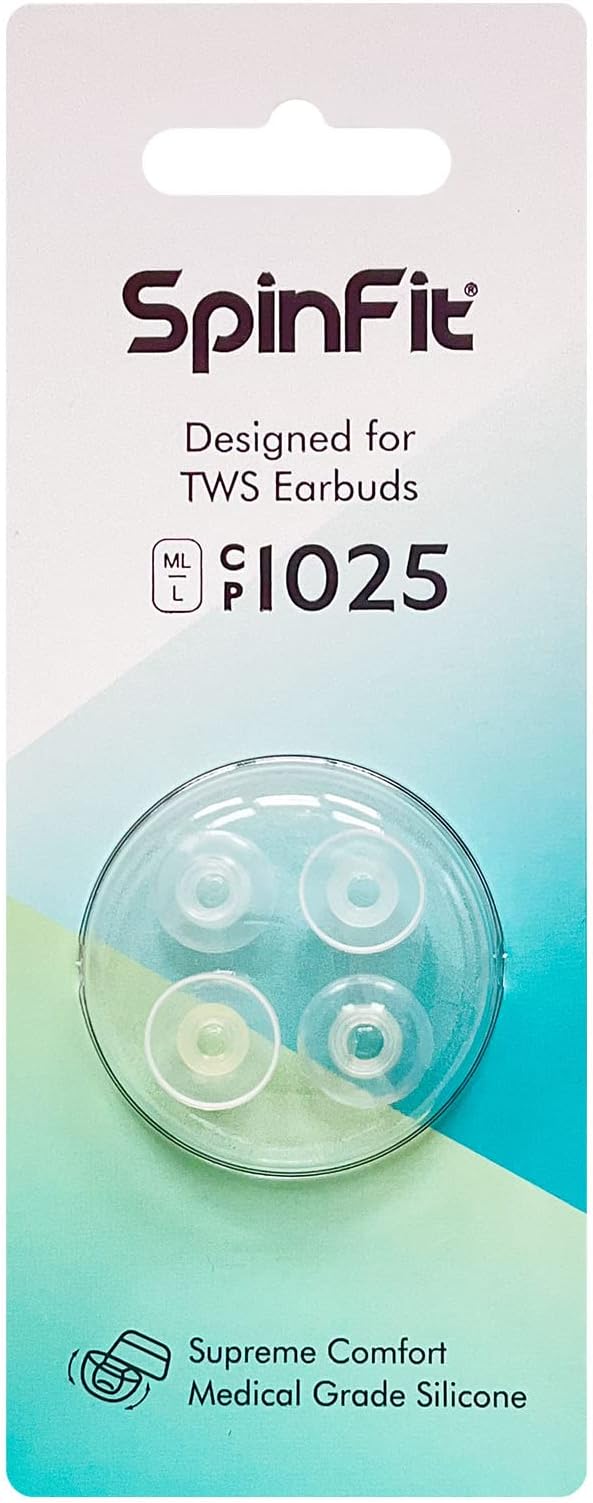 SpinFit CP1025- L/ML- Medical Grade Silicone Patented Ear Tips, Secure Fit and - Image 7