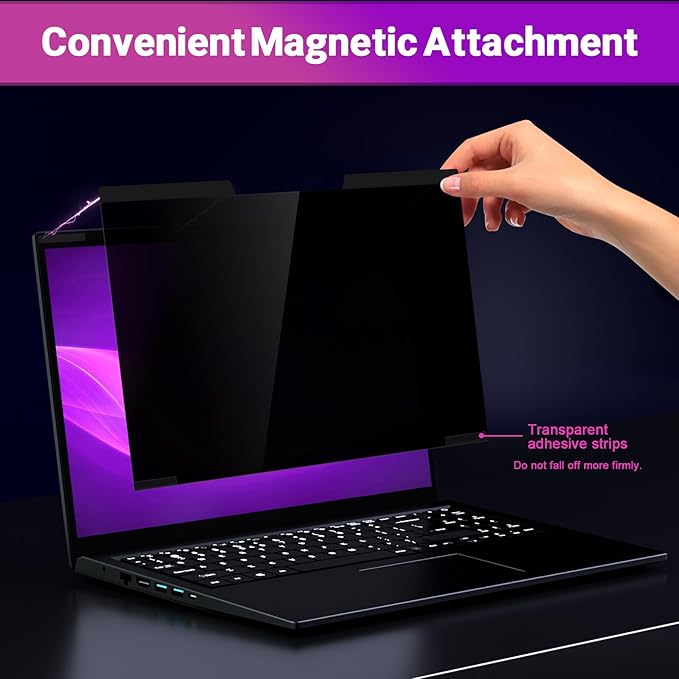 PYS Magnetic Laptop Privacy Screen 16 Inch 16:10 Ratio - Image 4
