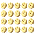 20Pcs Desk Grommet, 3/4" Yellow Silicone Cord Hole Cover, Flexible Rubber Wire by EASYEAH