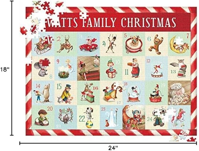 Countdown to Christmas Personalized Puzzle - 500 Pieces - Image 3