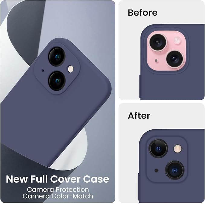 FireNova Designed for iPhone 15 Plus Case, Silicone Case with, Soft - Image 3