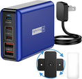 100W USB C Charger, 5 Port USB Tower Charging Hub Fast Charger by lightningofertas