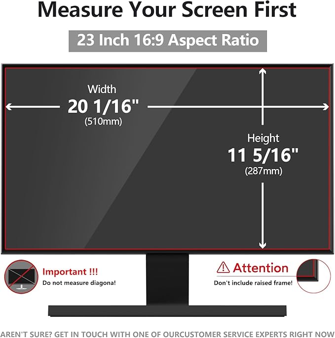 23 Inch Computer Privacy Screen Shield - Image 2