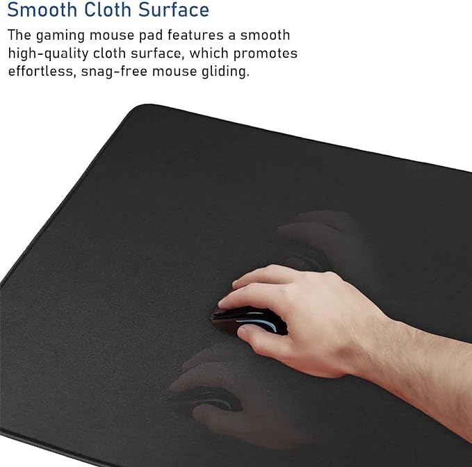 Large Mouse Pad, Durable Non-Slip Natural Rubber Base Desk Mousepad - Image 3