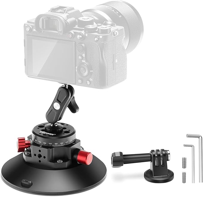 NEEWER 6"/15.2cm Camera Suction Cup Mount by Neewer
