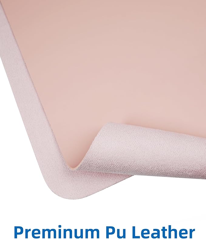 Leather Desk Pad Blotter, Mouse Pad, Office Desk Mat, Non-Slip PU Leather Desk - Image 2