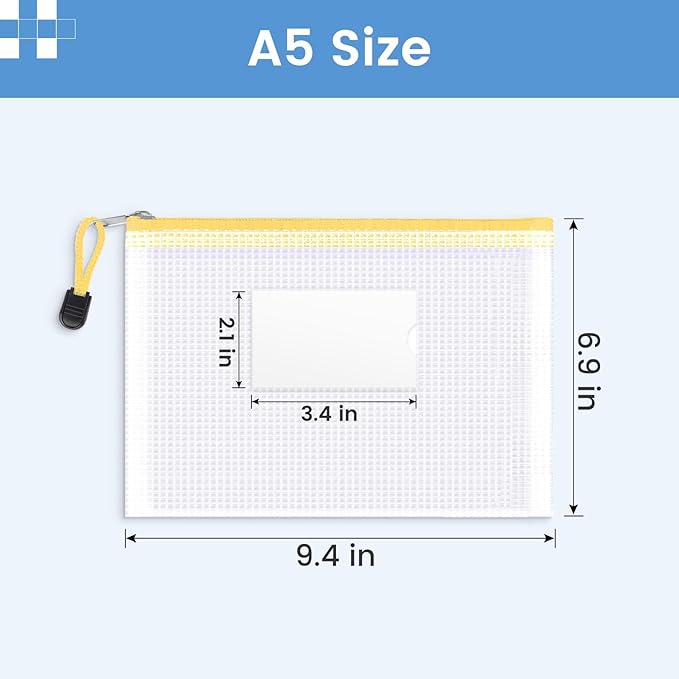 Sooez 24 Pack Mesh Zipper Pouch Bags - Image 2