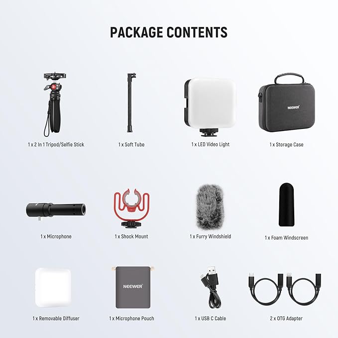 NEEWER Phone Vlogging Kit, Content Creator Essentials Kit - Image 8