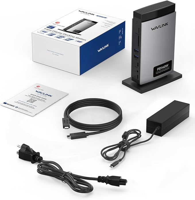 WAVLINK Laptop Docking Station 3 Monitors, 11-in-1 USB C Docking Station - Image 8
