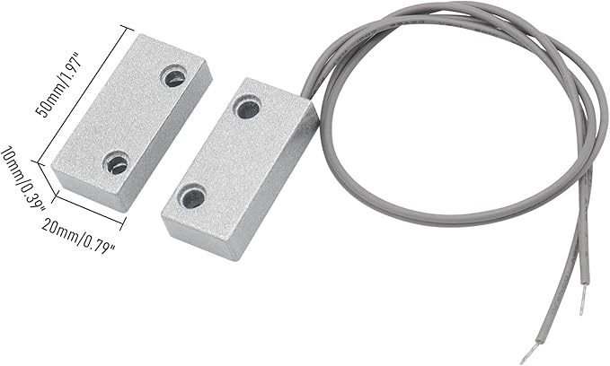 Magnetic Reed Switch Wired Surface Mount Normally Open NO Contact Sensor Alarm - Image 2