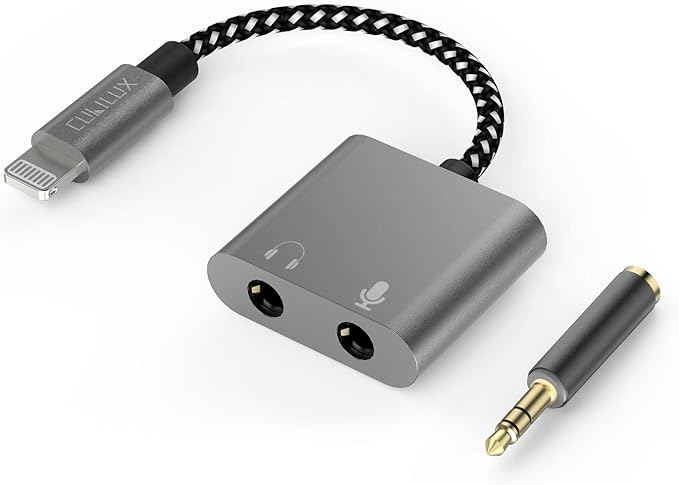 Cubilux Lightning to 3.5mm TRS Microphone Adapter by Cubilux