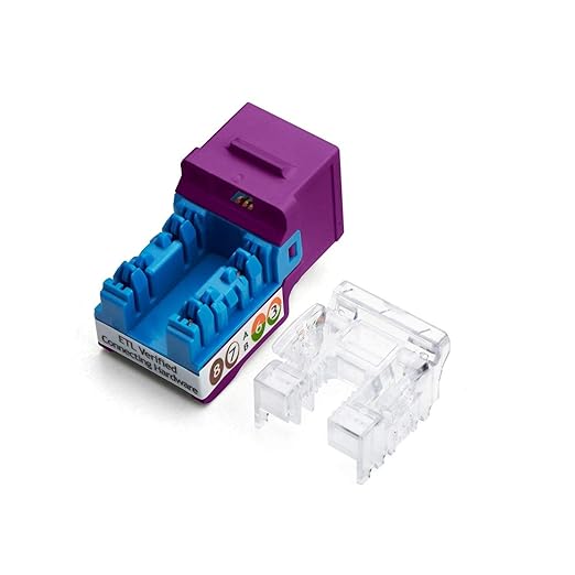 trueCABLE Cat5e Keystone Jack, Unshielded, 90 Degree Punch-Down, PoE++ 100W - Image 2