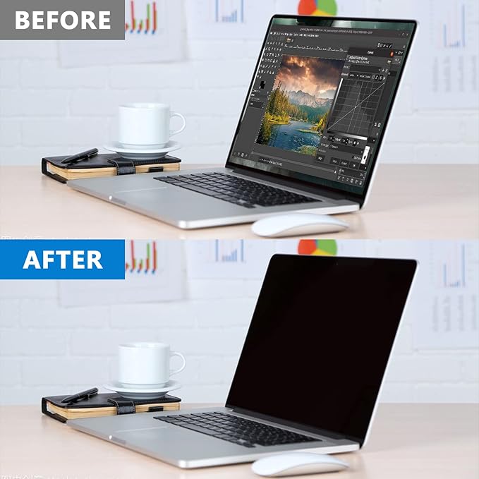 Privacy Screen Protector for MacBook Pro 14 Inch 2021-2024, Removable Privacy - Image 7
