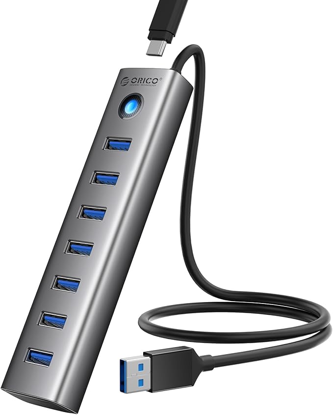 ORICO Aluminum 7-Port USB Hub by PioneerDataSolutionPowerYourFuture