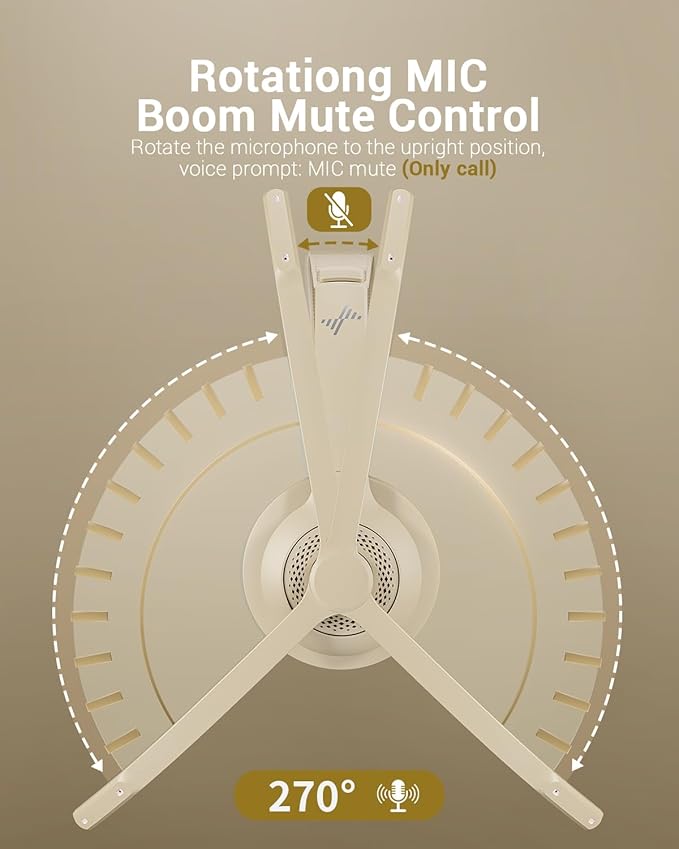 Wireless Headset with AI Noise Cancelling Microphone Bluetooth Headset - Image 5