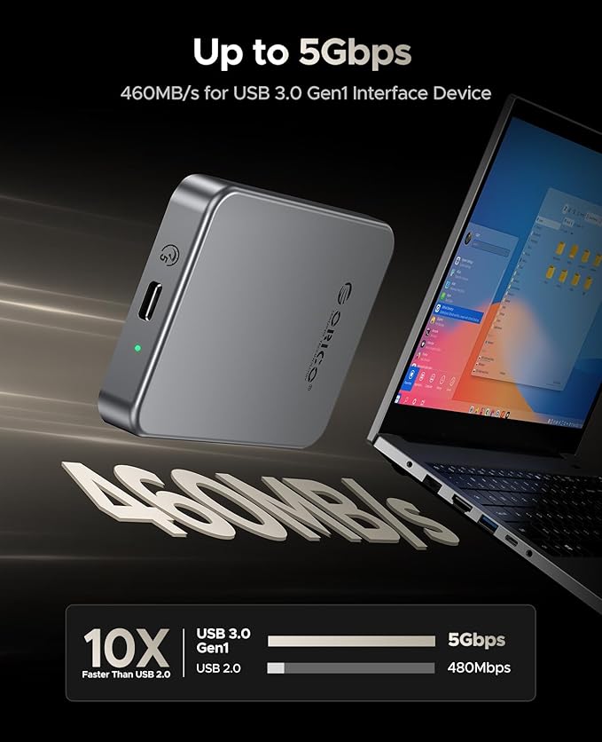 ORICO 256GB Magnetic Portable SSD, Metal Body, 4K 120 fps ProRes HDR Record and - Image 4