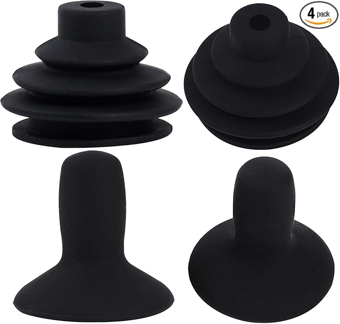 4 Pcs Wheelchair Joystick Button Cap Joystick Controller Knob and Gaiter Black by Mozeat+Lens