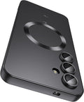 Magnetic for Samsung Galaxy S24 Case Slim Soft Silicone Bumper Shockproof by LEKEVO