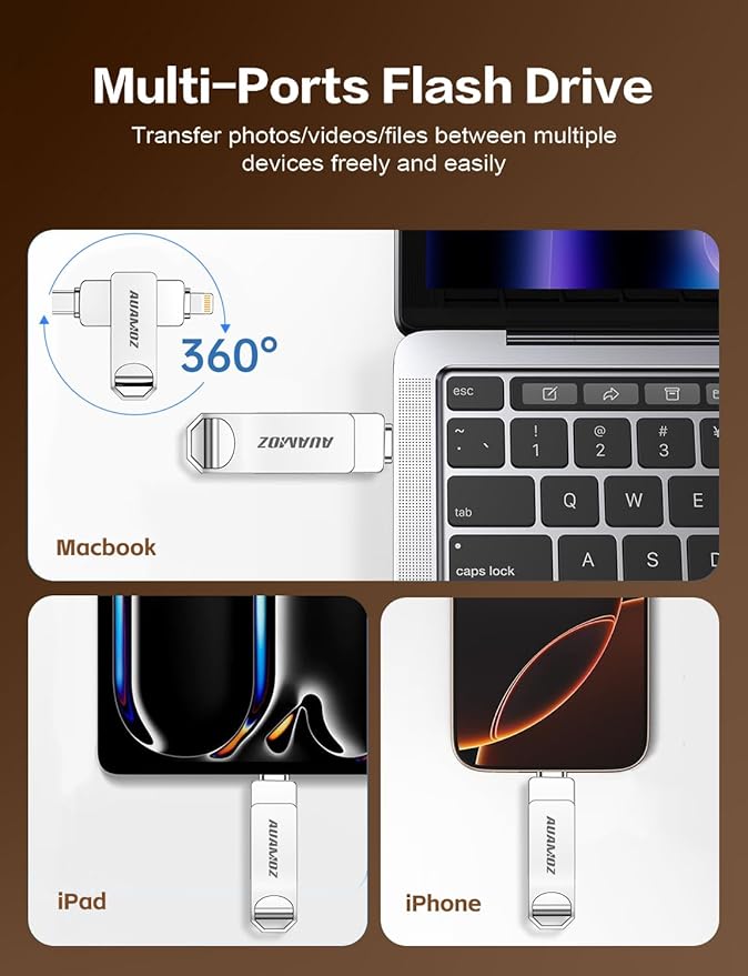 512GB Flash Drive Intended for iPhone, Memory Stick Storage Files Photos Videos - Image 2