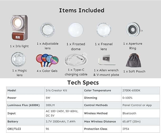 Iris Portable LED Photography Light Creator Kit - Image 8