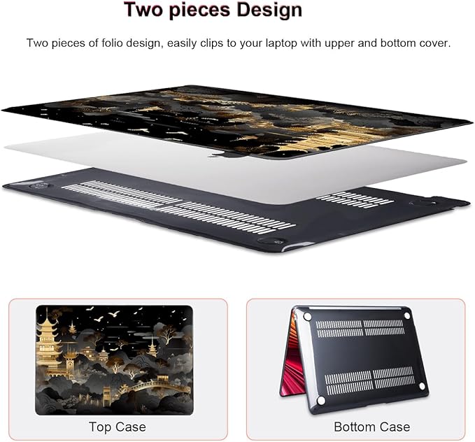 for MacBook Air 13 inch Case 2021 2020 2019 2018 Release A2337 M1 A2179 A1932 - Image 4
