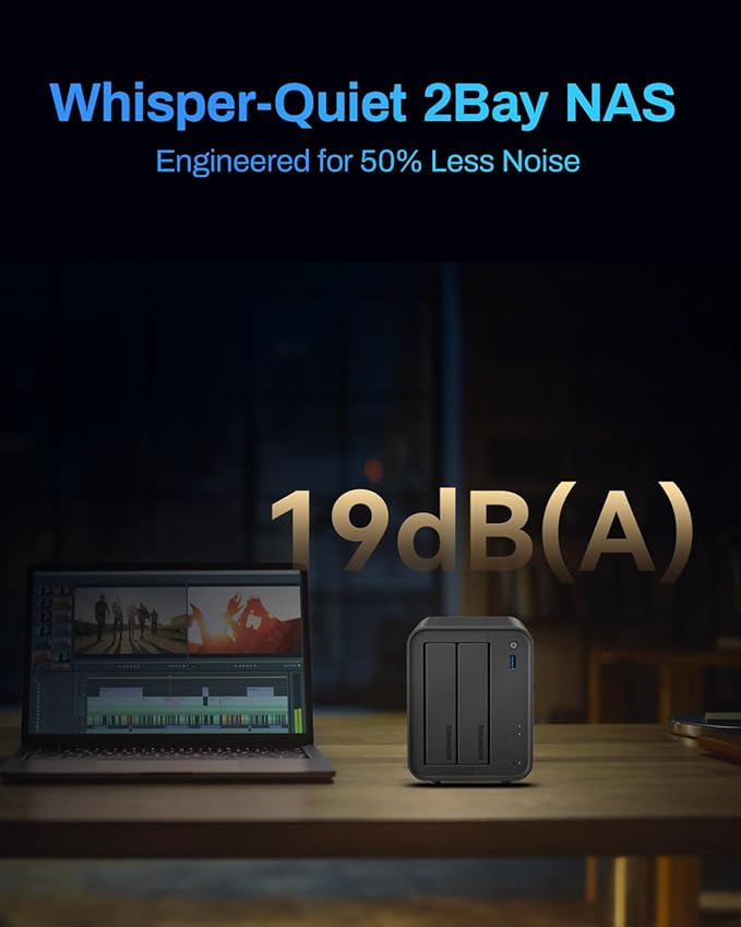 TERRAMASTER F2-425 2-Bay NAS Storage - Image 7