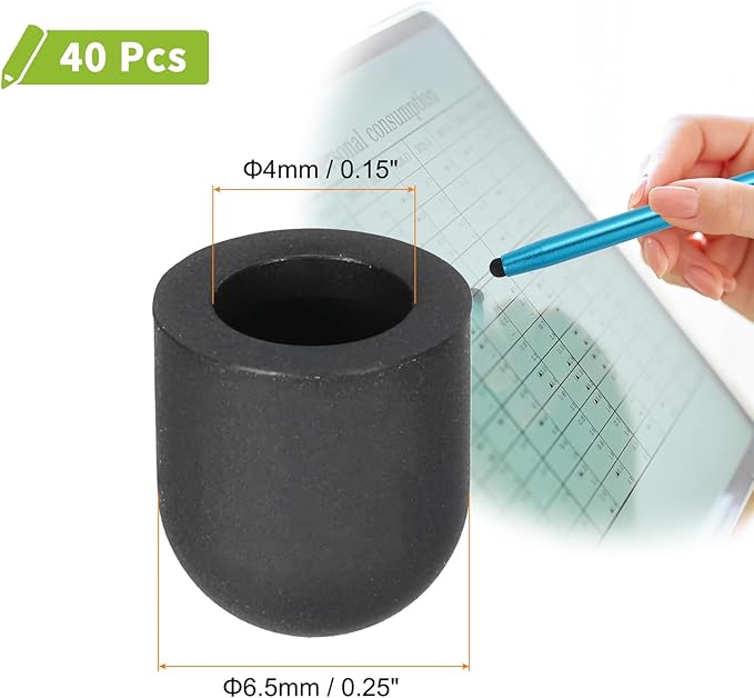 MECCANIXITY 40Pcs Replacement Stylus Pen Tips 6.5mm Conductive Capacitive Touch - Image 2