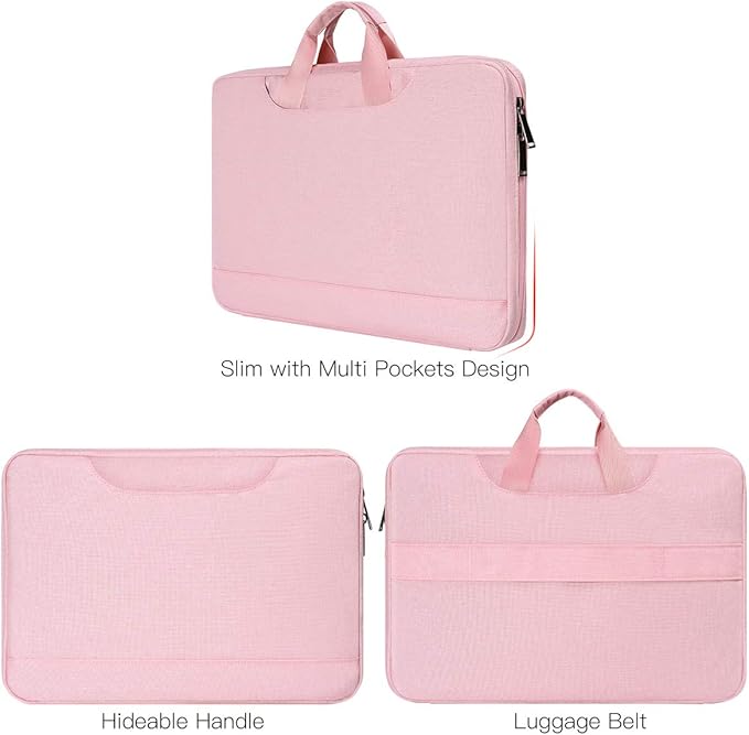 11.6-12.9 Inch Laptop Bag Sleeve Women Ladies TSA Travel Briefcase - Image 3
