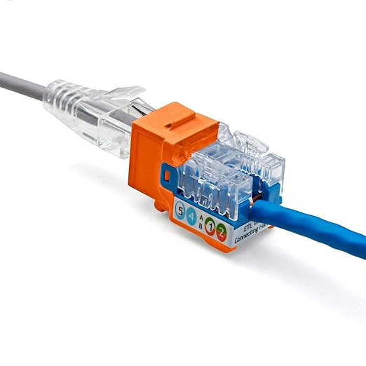 trueCABLE Cat5e Keystone Jack, Unshielded, 90 Degree Punch-Down, PoE++ 100W - Image 7