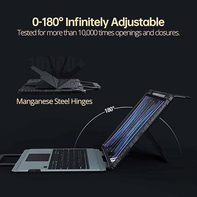 Nillkin Magic Keyboard Case for iPad Pro 13 inch M4 2024, Handheld Case for - Image 8