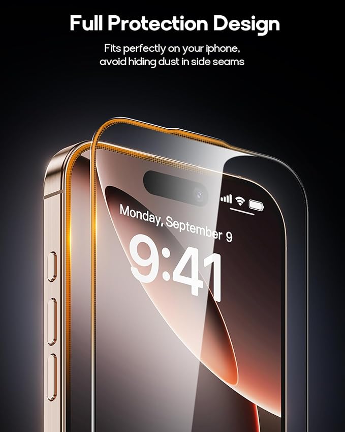 3 Pack for iPhone 16 Plus Tempered Glass Screen Protector, Dust Free CABIN - Image 5