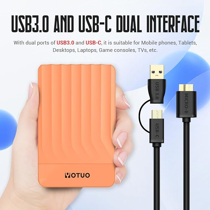 Portable External Hard Drive Storage Expansion Mobile HDD USB 3.0 - Image 5