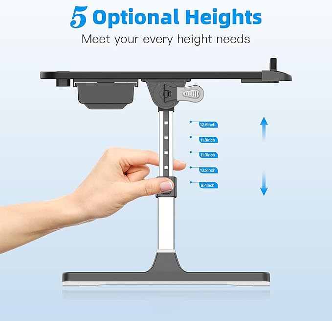 Laptop Bed Tray Table, Adjustable Laptop Desk - Image 4