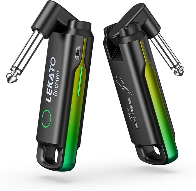 LEKATO Wireless Guitar System UHF Wireless Guitar Transmitter Receiver by LEKATO