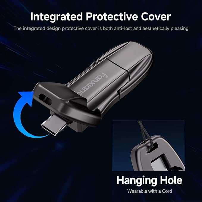 Flash Drive 512GB, USB 3.2 Gen2 Up to 1050MB/s, USB Drive, USB A + Type C - Image 6