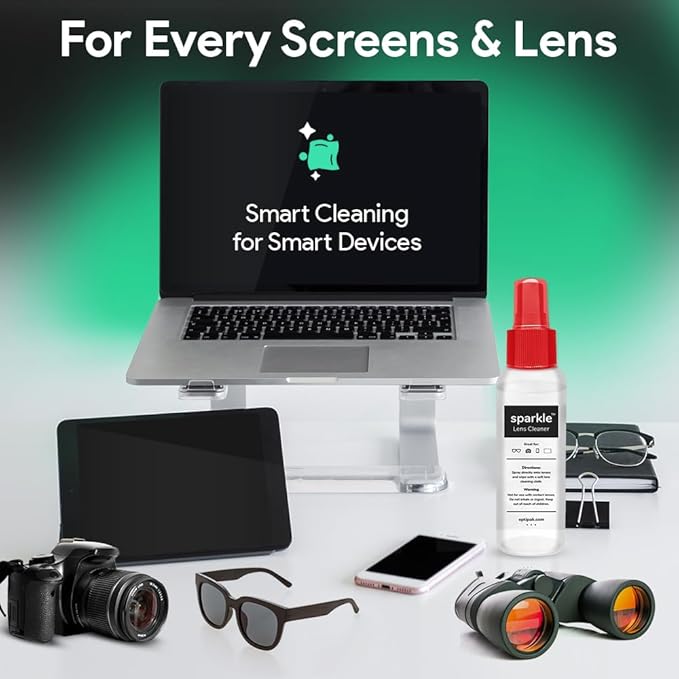 Sparkle Anti-Reflective Lens Cleaner Spray kit | 1oz Glasses Cleaner Spray + - Image 9