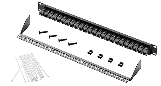 FGB 24 Port Cat6A Keystone Patch Panel, 1U - Image 6