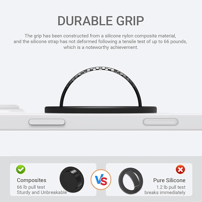 Grat 3 Lite Magnetic Phone Loop, 360° Rotatable Phone Grip, Detachable Finger - Image 2