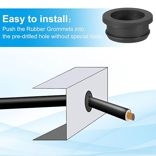 PATIKIL 29mm / 1-1/18 Inch Drill Hole, 15/16 Inch ID Rubber Grommets - Image 4