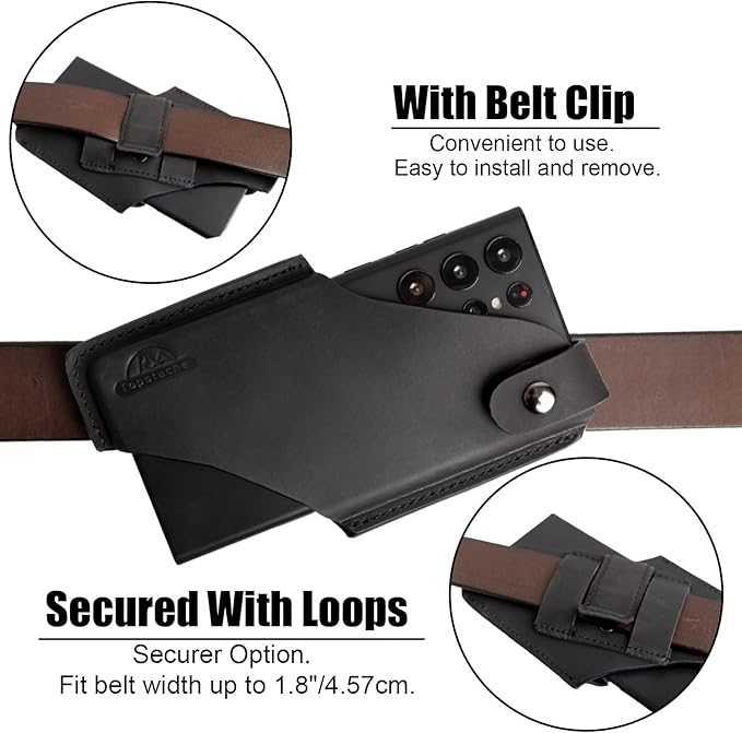 Topstache Leather Phone Holster - Image 4