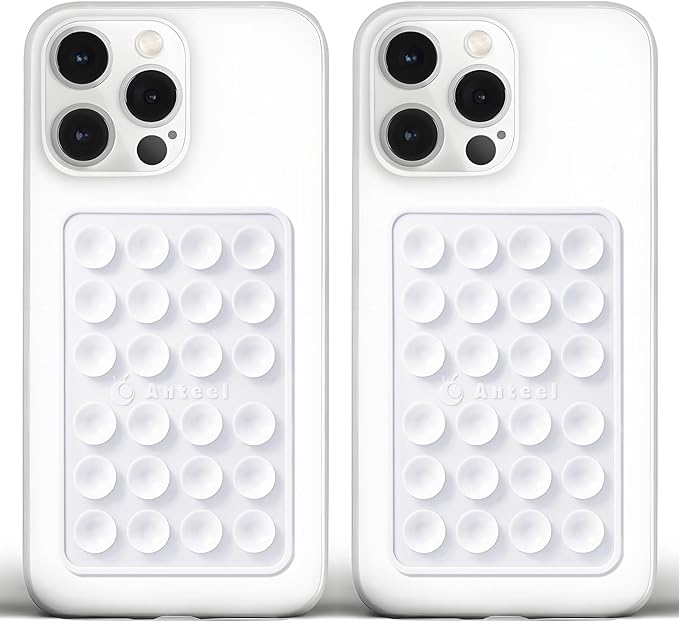 Anteel Medium-Sized Silicone Suction Phone Case Adhesive Mount, Enhanced by JingJinYY