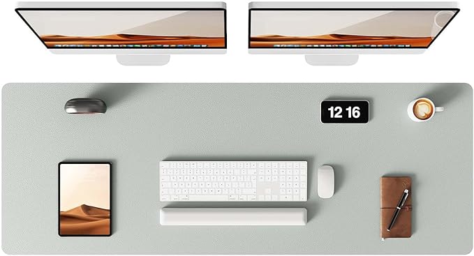 YSAGi Leather Desk Pad Protector, Office Desk Mat, Large Mouse Pad, Non-Slip PU by YSAGi