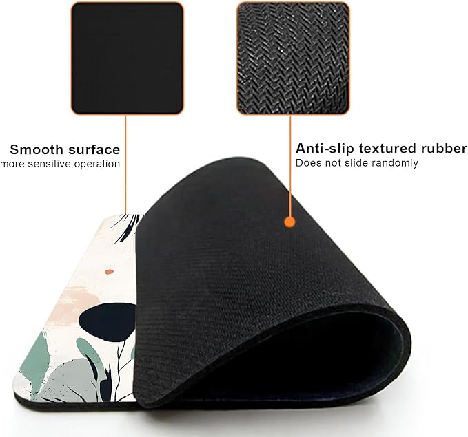Mouse Pad, Cute Aesthetics Art Boho Mouse Pads - Image 3