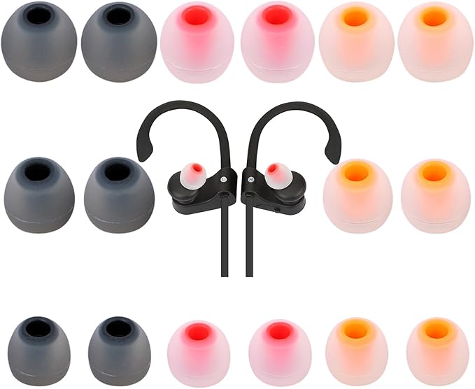 Earbud Tips Ear Bud Tips Soft Anti Slip Washable and Reusable Silicone by Unknown