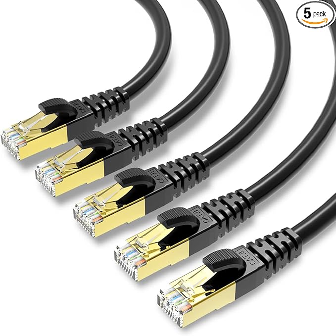 KASIMO CAT 8 Ethernet Cable Shielded SFTP Internet Network Patch Cord, Heavy by KASIMO