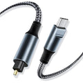 Kumiho Braided USB C to Optical Audio Cable 3Ft USB C to Toslink Optical Cable by Unknown
